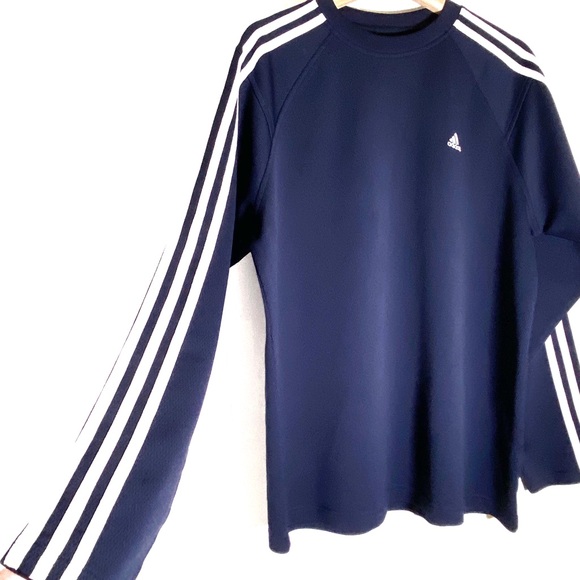 90’s Vintage Adidas Pull Over in Navy - Picture 2 of 8